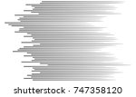 speed lines background | Shutterstock .eps vector #747358120
