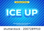 3d text effect with blue ice... | Shutterstock .eps vector #2007289910