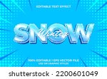 Snow 3d Text Effect With Ice...