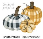 Fall Checkered Handmade Pumpkin ...