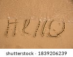 Hello Lettering On The Sand...