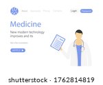 doctor online. template design... | Shutterstock .eps vector #1762814819