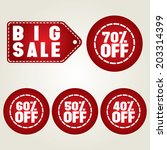 big sale icon | Shutterstock .eps vector #203314399