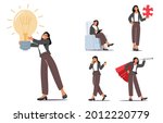 set businesswoman character... | Shutterstock .eps vector #2012220779