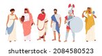 roman people in traditional... | Shutterstock .eps vector #2084580523