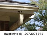 Damaged Gutter In A Residential ...