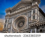 Basilica di Santa Maria del Fiore (Basilica of Saint Mary of the Flower) and Giotto's bell tower. Florence, Italy