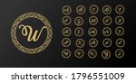 luxury elegant initial letter... | Shutterstock .eps vector #1796551009