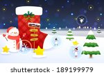 illustration of christmas in... | Shutterstock . vector #189199979