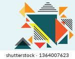 colorful geometric background.... | Shutterstock .eps vector #1364007623