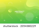 abstract green and yellow... | Shutterstock .eps vector #2054380229