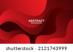 abstract red wave geometric... | Shutterstock .eps vector #2121743999