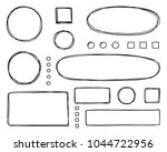 set of hand drawn elements for... | Shutterstock .eps vector #1044722956