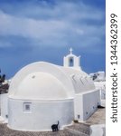 Small photo of Greek church Santorini Greece oia
