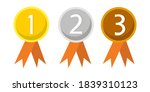 gold  silver and bronze medals... | Shutterstock .eps vector #1839310123