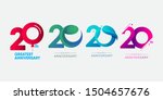 set 20th anniversary logo... | Shutterstock .eps vector #1504657676