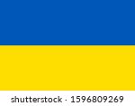 copy of the flag of ukrain  ... | Shutterstock .eps vector #1596809269