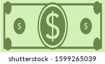 a bill that looks like a dollar | Shutterstock .eps vector #1599265039