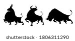 set of bulls. vector... | Shutterstock .eps vector #1806311290