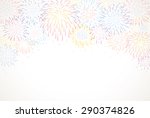 fireworks background | Shutterstock .eps vector #290374826