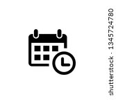 calendar vector icon | Shutterstock .eps vector #1345724780
