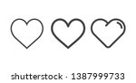 heart icons  concept of love... | Shutterstock .eps vector #1387999733
