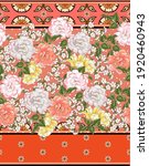floral pattern with roses ... | Shutterstock .eps vector #1920460943