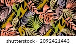 Tropical Watercolor Pattern...