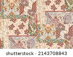 patchwork floral pattern with... | Shutterstock .eps vector #2143708843