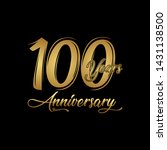 100 years anniversary... | Shutterstock .eps vector #1431138500