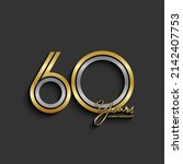 60th anniversary logotype.... | Shutterstock .eps vector #2142407753