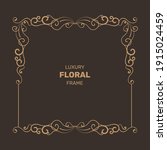 abstract floral frame vintage... | Shutterstock .eps vector #1915024459