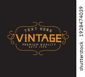 vintage logo.luxury logo.coffe... | Shutterstock .eps vector #1928474039