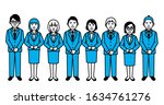group of business people on... | Shutterstock .eps vector #1634761276