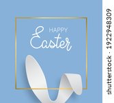 easter greeting card with bunny ... | Shutterstock .eps vector #1922948309