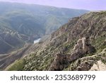 Small photo of Sulak canyon is one of the deepest canyons in the world and the deepest in Europe. Natural landmark of Dagestan, Russia