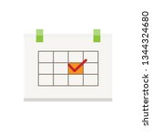 calendar isolated   event icon  ... | Shutterstock .eps vector #1344324680