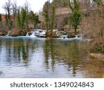 Late winter Rastoke waterfall Croatia