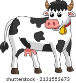 Cow Cartoon Colored Clipart...