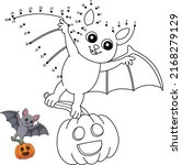 dot to dot vampire bat... | Shutterstock .eps vector #2168279129