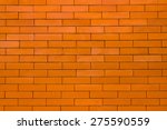 orange brick wall background | Shutterstock . vector #275590559