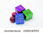 Three Small Gift Box With Tow...