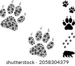 Vector Tiger Fingerprints...