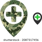 camouflage triangle mosaic... | Shutterstock .eps vector #2087317456