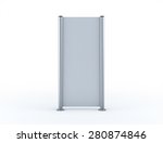 blank roll up banner display on ... | Shutterstock . vector #280874846