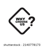why choose us sign on white... | Shutterstock .eps vector #2140778173