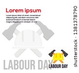 1 may   labour day. vector... | Shutterstock .eps vector #1381378790