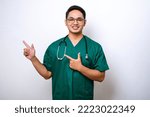 Smiling handsome asian doctor ...