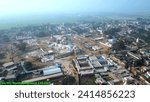 Small photo of Ayodhya, Uttar Pradesh, India, January 07 2024, Ayodhya Drone view Shri Ram Mandir, Shri Hanuman Garhi Mandir, Lata Mangeshkar Chowk and Ram ki Paidi Ghats