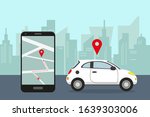 car sharing service concept.... | Shutterstock .eps vector #1639303006